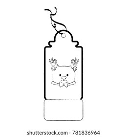 christmas tag hanging icon