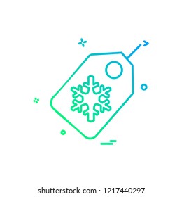 Christmas Tag icon design vector