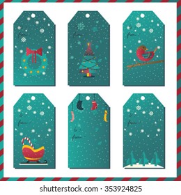 Christmas TAG illustration Design