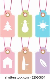 christmas tag set