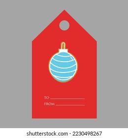 Christmas tag templates card. 2022 christmas celebration