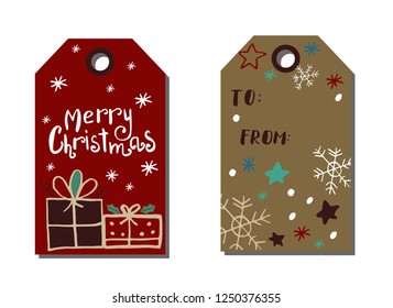 Christmas tags cute collection