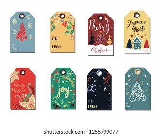 Christmas tags cute collection