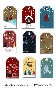 Set Creative 8 Journaling Cards Christmas Stock Vector (Royalty Free ...