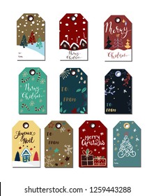 Christmas tags cute collection