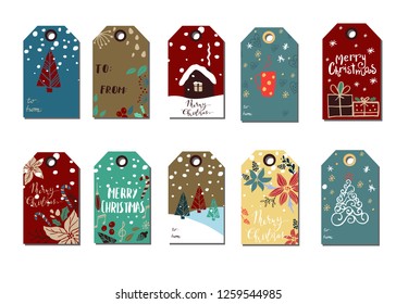 Christmas tags cute collection