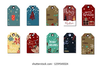 Christmas tags cute collection