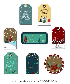 Christmas tags cute collection