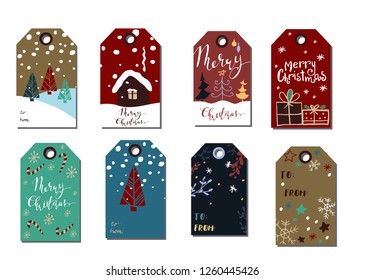 Christmas tags cute collection