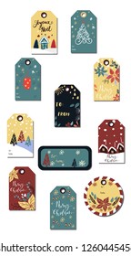 Christmas tags cute collection
