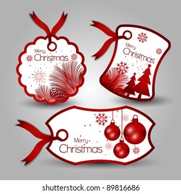 christmas tags or labels