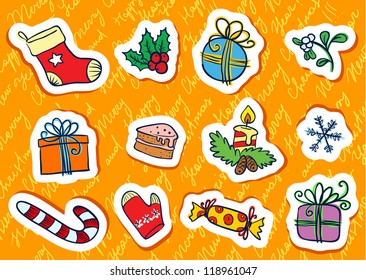Christmas tags set