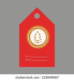 Christmas tags templates collection element design