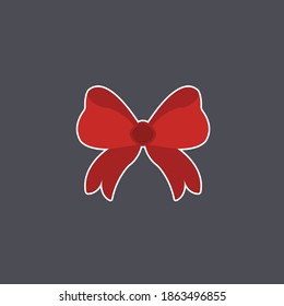 Christmas Tape Red Icon Vector Illustration