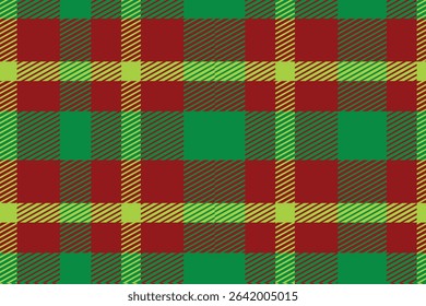 Christmas Tartan seamless Pattern Design.