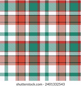 Christmas Tartan vs Plaids pattern seamless red green colour background.  Xmas Scottish Buffolo check flannel art design fo print fabric clots jacket kilt cotton fashion lumberjack 