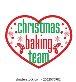 Christmas team t shirt vector typography design
