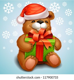 christmas teddy bear