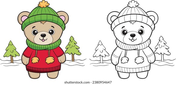 Christmas Teddy Bear in