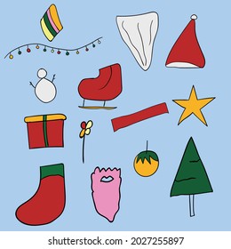 christmas template cute vector image