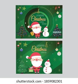 Christmas template design background premium vector
