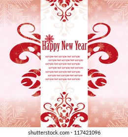 Christmas template frame design for greeting card. vector illustration