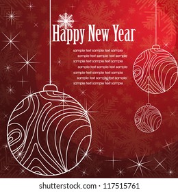 Christmas template frame design for greeting card. vector illustration
