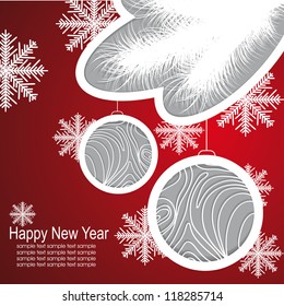 Christmas template frame design. vector illustration