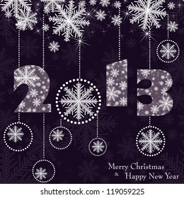 Christmas template frame. vector illustration