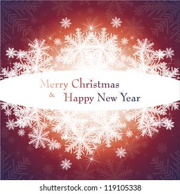 Christmas template frame. vector illustration