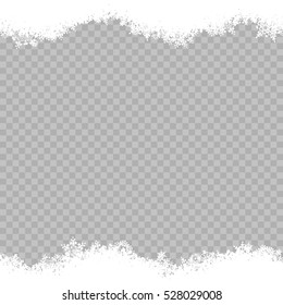 Christmas template Snowflakes border. EPS 10 vector file included