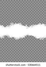 Christmas template Snowflakes border. EPS 10 vector file included