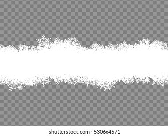 Christmas template Snowflakes border. EPS 10 vector file included