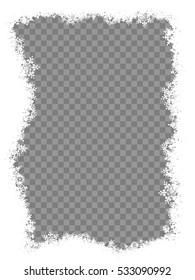 Christmas template Snowflakes border. EPS 10 vector file included