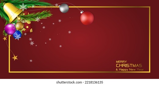Fondo vectorial de la plantilla de Navidad, EPS.10, tarjeta de Navidad, fondo abstracto rojo