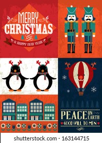 christmas template vector/illustration