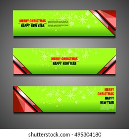 Christmas templates banner backgrounds, vector illustration