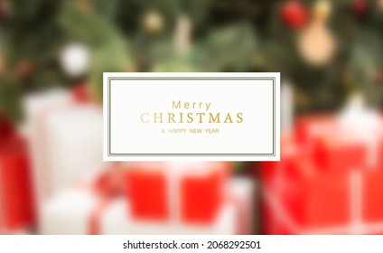 Weihnachtstext 2022. Vektorgrafik. Grußkarte für das neue Jahr.
