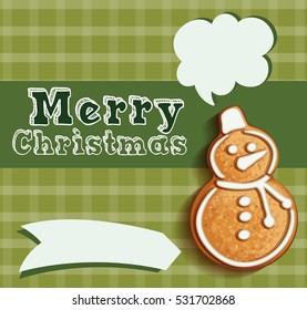 Christmas Text Balloon Vector Speech Bubble vector illustration
