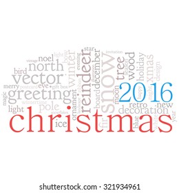 christmas -text graphics concept (word cloud)
