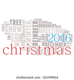 christmas -text graphics concept (word cloud)