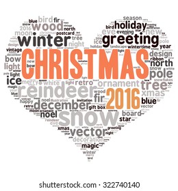 christmas -text graphics concept (word cloud)