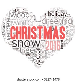 christmas -text graphics concept (word cloud)