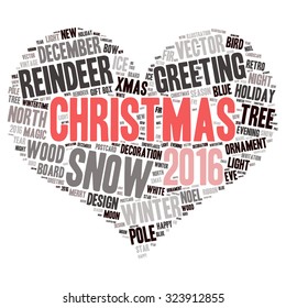 christmas -text graphics concept (word cloud)