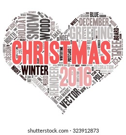christmas -text graphics concept (word cloud)