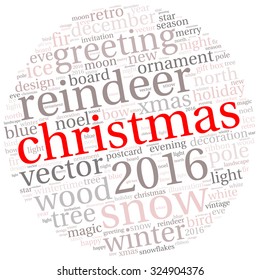 christmas -text graphics concept (word cloud)