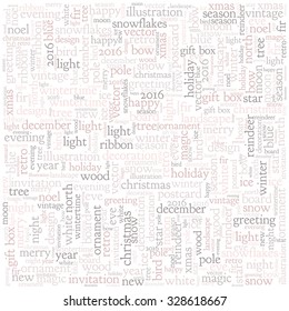 christmas text graphics concept (word cloud)