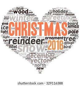 christmas -text graphics concept (word cloud)