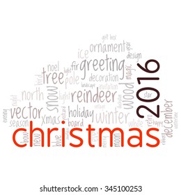 christmas -text graphics concept (word cloud)