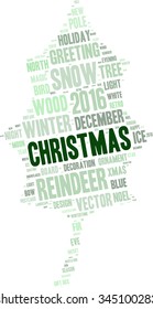 christmas -text graphics concept (word cloud)